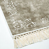 Alanur Star Kaymaz Pamuk Tabanlı Saçaklı Dijital Halı