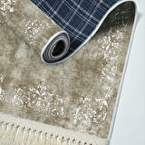 Alanur Star Kaymaz Pamuk Tabanlı Saçaklı Dijital Halı