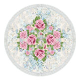 Alanur Trend Keçe Tabanlı Saçaklı Yuvarlak Mutfak Halı Mu174