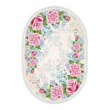 Alanur Trend Keçe Tabanlı Saçaklı Yuvarlak Mutfak Halı Mu174