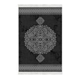 Alanur Yıldız Kaymaz Deri Tabanlı Saçaklı Dijital Halı