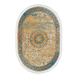 Eko Trend Djt Banyo Paspası Yıkanabilir Kaymaz Taban P1356 Oval Vintage