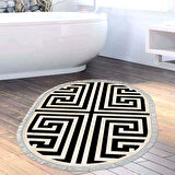 Eko Trend Djt Halı Yıkanabilir Kaymaz Taban 658M Oval Modern