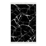 Alanur Trend Keçe Tabanlı Saçaklı Dijital Halı