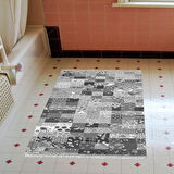 Eko Trend Djt Banyo Paspası Yıkanabilir Kaymaz Taban Mu148 Patchwork