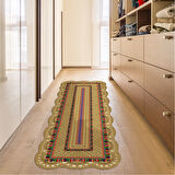 Begonya Lazer Kesim Kaymaz Taban Dijital Baskı Halı St600166Mv