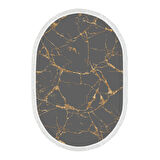 Alanur Star Pamuk Tabanlı Saçaklı Dijital Halı Oval