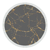 Alanur Star Pamuk Tabanlı Saçaklı Dijital Halı Oval