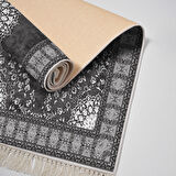 Alanur Yıldız Kaymaz Deri Tabanlı Saçaklı Dijital Halı