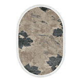 Eko Trend Djt Halı Yıkanabilir Kaymaz Taban 660M Oval Suluboya