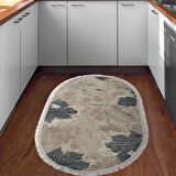 Eko Trend Djt Halı Yıkanabilir Kaymaz Taban 660M Oval Suluboya