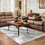 Alanur Star Pamuk Tabanlı Saçaklı Dijital Halı