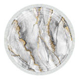 Alanur Star Pamuk Tabanlı Saçaklı Dijital Halı