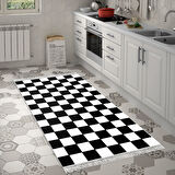 Eko Trend Djt Banyo Paspası Yıkanabilir Kaymaz Taban S5056 Geometrik