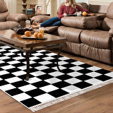 Eko Trend Djt Banyo Paspası Yıkanabilir Kaymaz Taban S5056 Geometrik