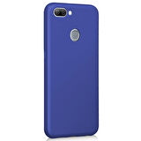 Microsonic Matte Silicone Oppo A12 Kılıf Lacivert