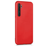Microsonic Matte Silicone Xiaomi Mi Note 10 Lite Kılıf Kırmızı