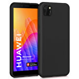 Microsonic Matte Silicone Huawei Honor 9S Kılıf Siyah