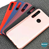 Microsonic Matte Silicone Huawei Y6P Kılıf Lacivert