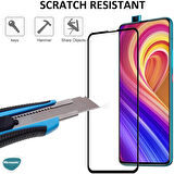 Microsonic Xiaomi Poco F2 Pro Tam Kaplayan Temperli Cam Ekran Koruyucu Siyah