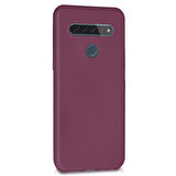 Microsonic Matte Silicone LG K41S Kılıf Mor