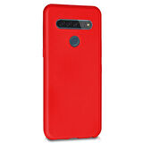 Microsonic Matte Silicone LG K51S Kılıf Kırmızı