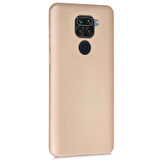 Microsonic Matte Silicone Xiaomi Redmi Note 9 Kılıf Gold