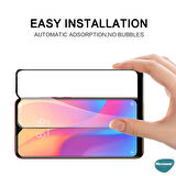 Microsonic Xiaomi Redmi 9A Tam Kaplayan Temperli Cam Ekran Koruyucu Siyah