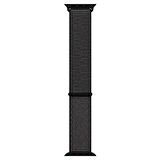 Microsonic Apple Watch SE 44mm Hasırlı Kordon Woven Sport Loop Siyah