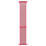 Microsonic Apple Watch SE 44mm Hasırlı Kordon Woven Sport Loop Pembe
