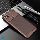 Microsonic Xiaomi Redmi 9C Kılıf Legion Series Kahverengi