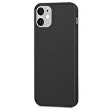 Microsonic Matte Silicone Apple iPhone 12 Mini Kılıf Siyah