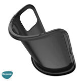 Microsonic Matte Silicone Apple iPhone 12 Mini Kılıf Siyah