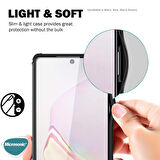 Microsonic Samsung Galaxy Note 20 Kılıf Frosted Frame Yeşil