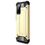 Microsonic Samsung Galaxy S20 FE Kılıf Rugged Armor Gold