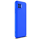 Microsonic Oppo Reno 4 Lite Kılıf Double Dip 360 Protective Mavi