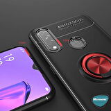 Microsonic Oppo A31 Kılıf Kickstand Ring Holder Lacivert
