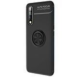 Microsonic Oppo A31 Kılıf Kickstand Ring Holder Siyah