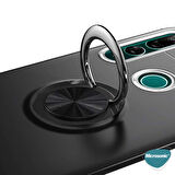 Microsonic Huawei Y9 Prime 2019 Kılıf Kickstand Ring Holder Kırmızı