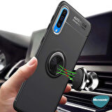 Microsonic Samsung Galaxy A70 Kılıf Kickstand Ring Holder Lacivert