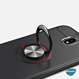 Microsonic Samsung Galaxy J7 Pro Kılıf Kickstand Ring Holder Lacivert