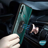 Microsonic Huawei P Smart Z Kılıf Grande Clear Ring Holder Kırmızı
