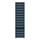 Microsonic Apple Watch Series 3 42mm Kordon Leather Link Band Lacivert