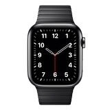Microsonic Apple Watch Series 4 44mm Kordon Link Bracelet Band Siyah