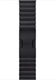 Microsonic Apple Watch Uyumlu Series 5 44mm Kordon Link Bracelet Band Siyah 