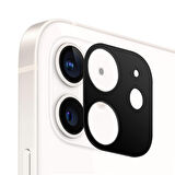 Microsonic Apple Uyumlu iPhone 12 Kamera Lens Koruma Camı V2 Siyah