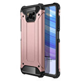 Microsonic Xiaomi Poco X3 NFC Kılıf Rugged Armor Rose Gold