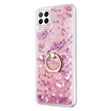 Microsonic Huawei P40 Lite Kılıf Glitter Liquid Holder Pembe