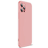 Microsonic Apple iPhone 12 Pro Kılıf Double Dip 360 Protective Rose Gold