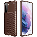 Microsonic Samsung Galaxy S21 Kılıf Legion Series Kahverengi